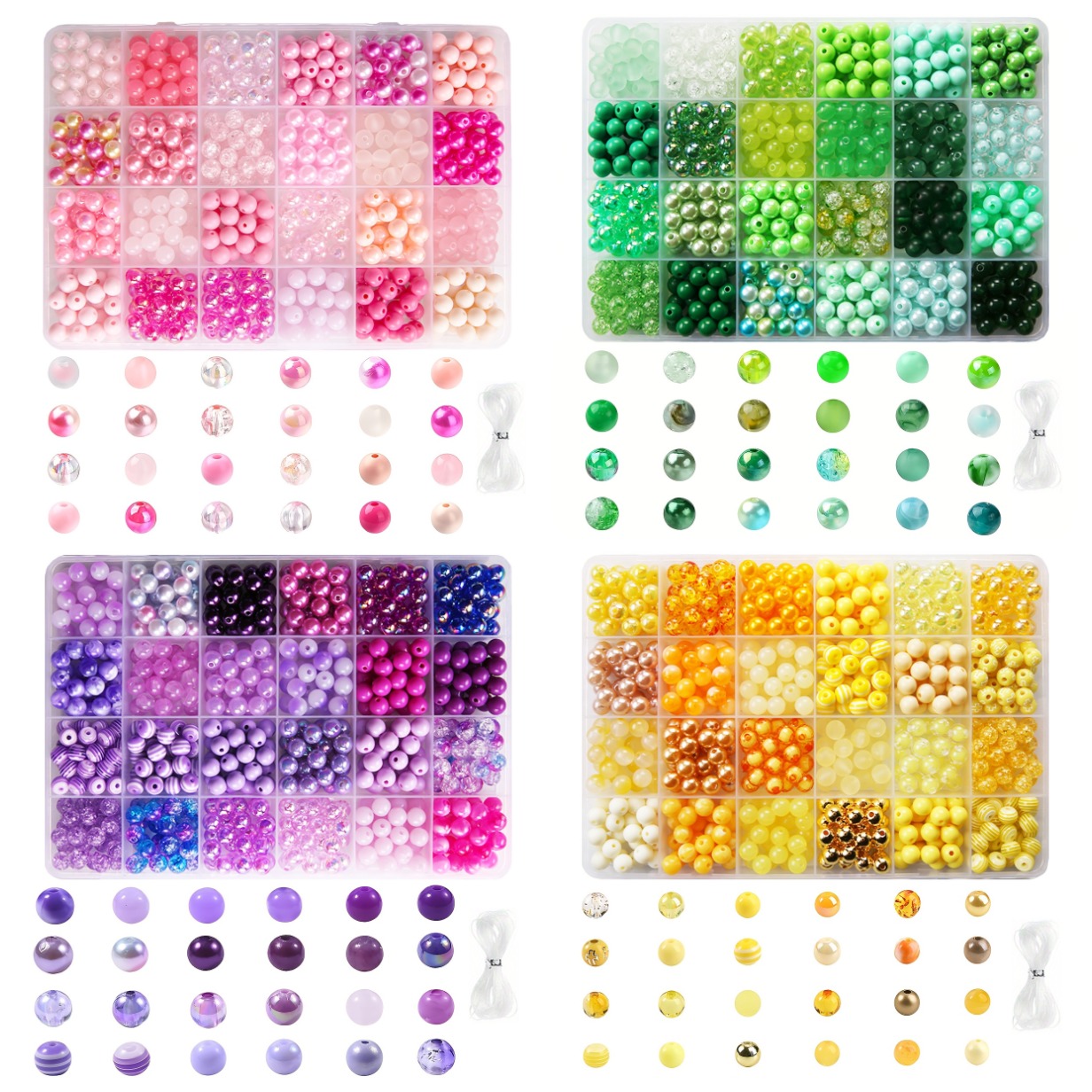 Jewelry Making Kits For Kids - Acrylic Round Beads DIY Kit, Kids