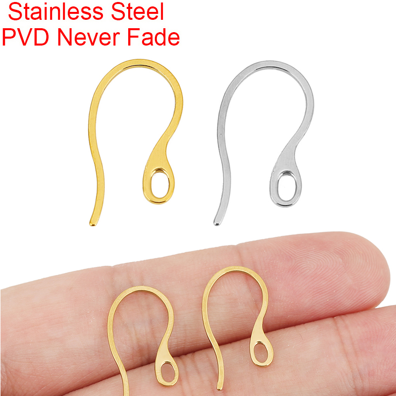 Jewelry Making Metals - 20pcs Hypoallergenic Stainless Steel Earrings Hooks
