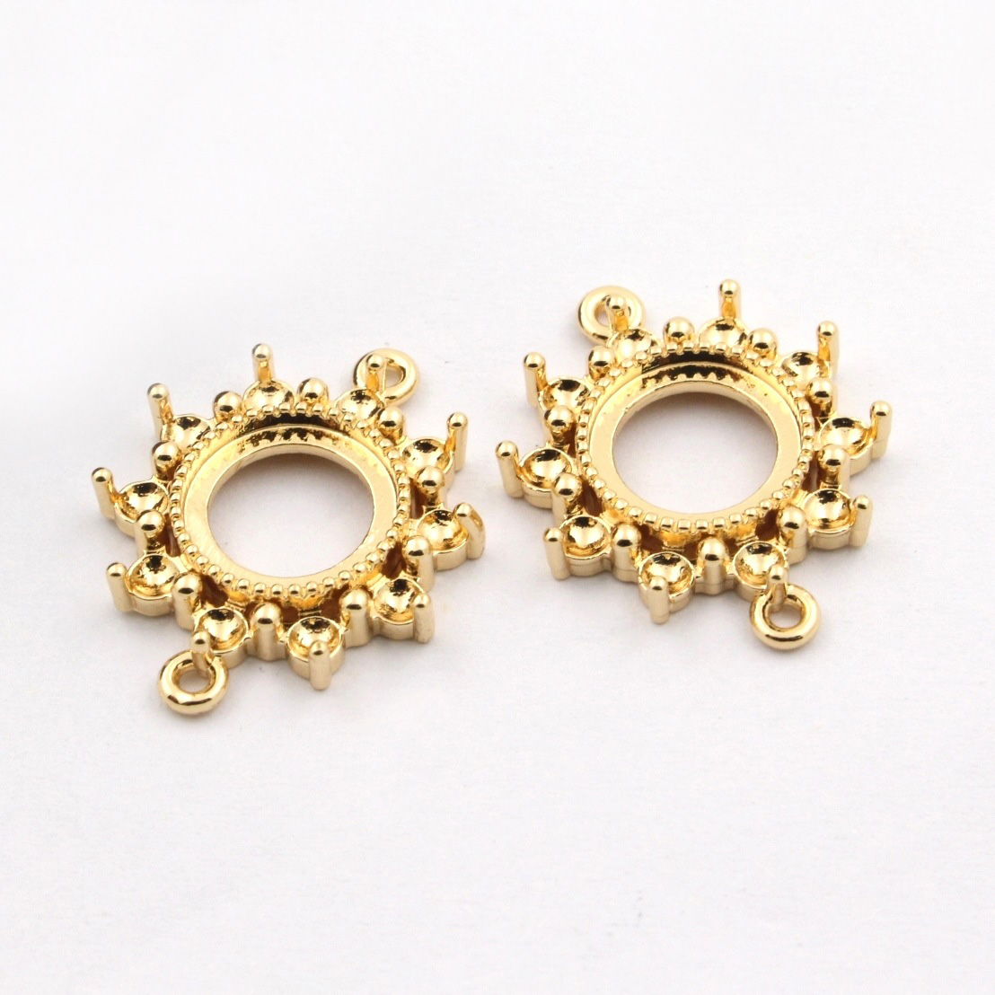 Pendant Blank Bezel - 20pcs Quality Brass Casted Open Back