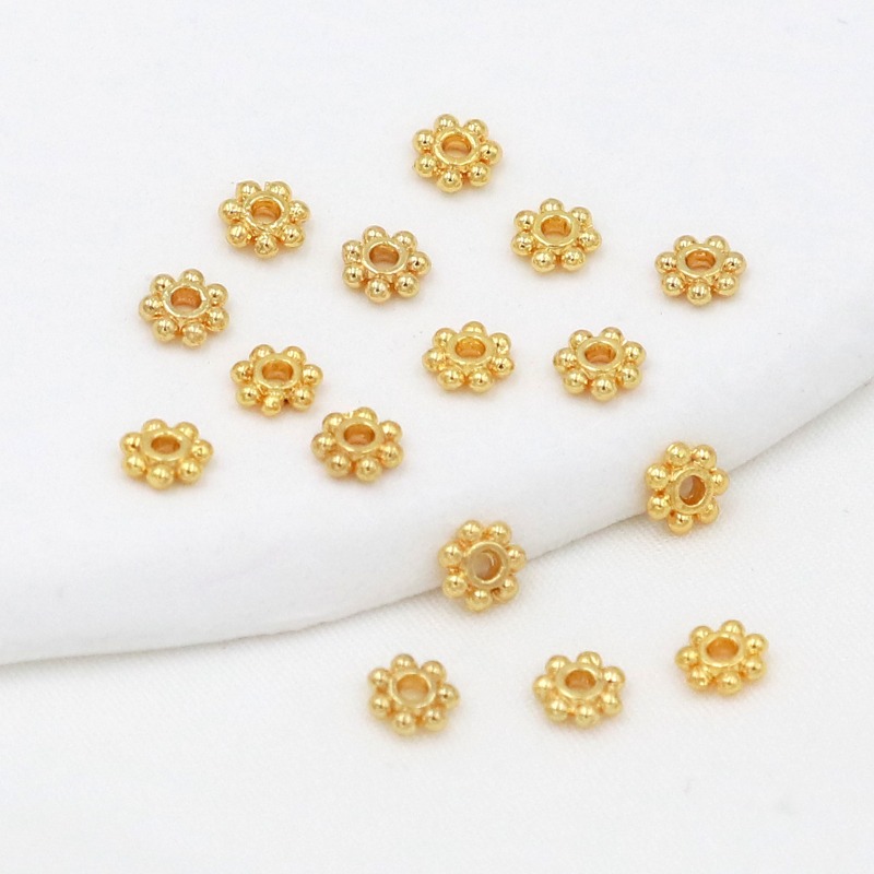 Jewelry Making Silver - 50pcs 18K Gold Plated 925 Silver
