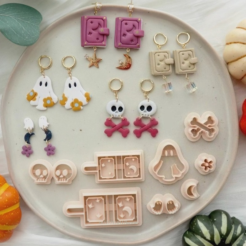 Jewelry Making Guide Book - Halloween Star Moon Book Polymer Clay