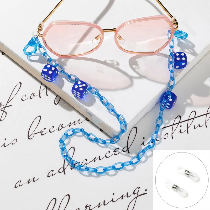 New Trendy Dice Colorful Acryl - Jewelry Making Glasses recension och pris