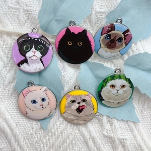 10pcs cartoon animal cat ename - Jewelry Making For Birthday Party recension och pris