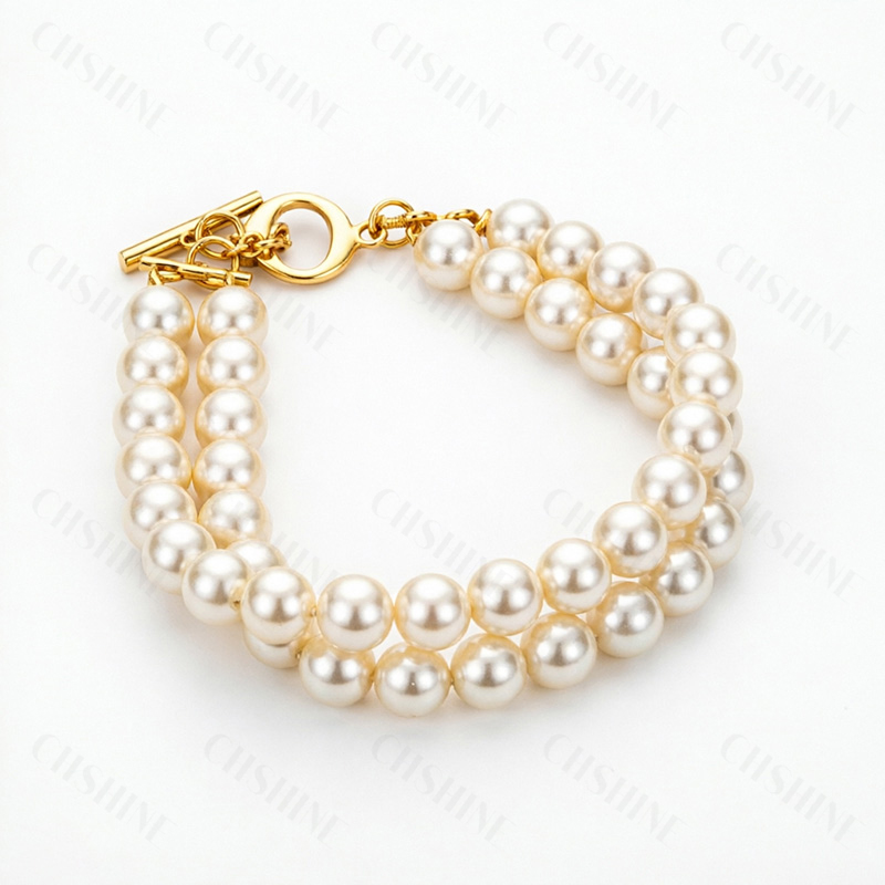 925 Sterling Silver 18K Gold   - Toggle Clasp Gold recension och pris