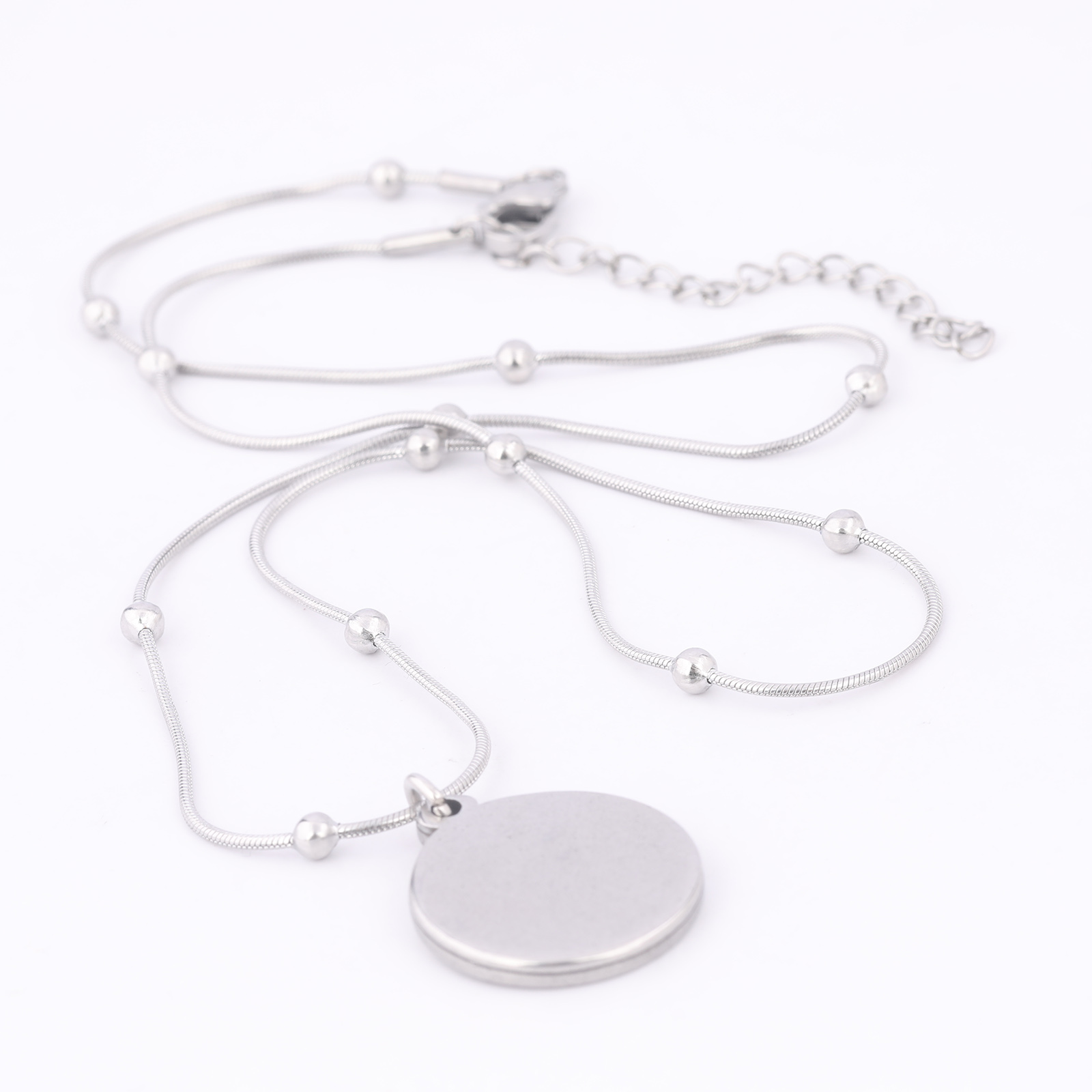 2pcs Stainless Steel Ball Chai - Pendant Blank Bezel recension och pris