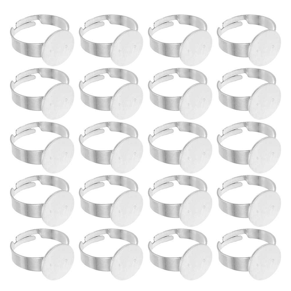 40Pcs Stainless Steel Rings Ba - Jewelry Making Ring Tool recension och pris