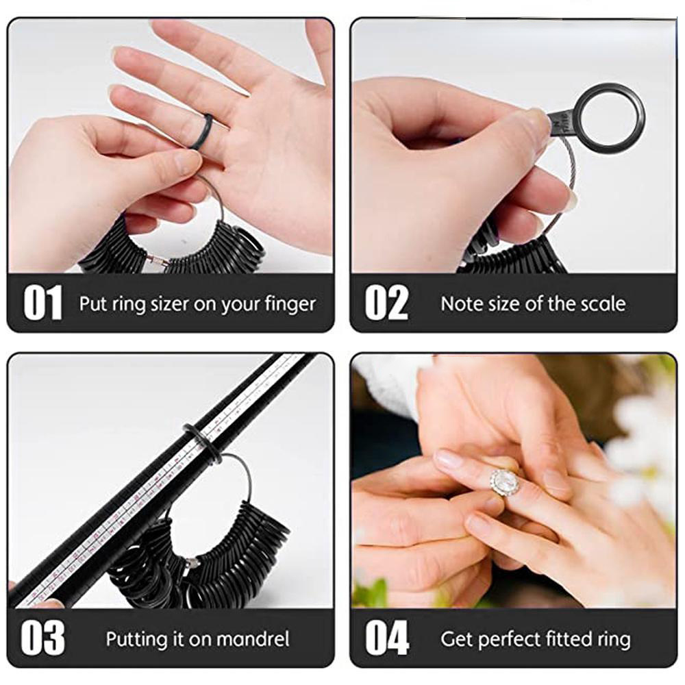 1Set Plastic Ring Sizer Kit -  - Jewelry Making Uk recension och pris