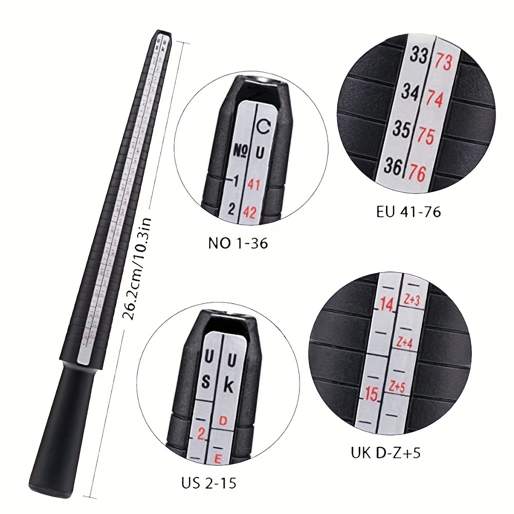 1Set Plastic Ring Sizer Kit -  - Jewelry Making Uk recension och pris