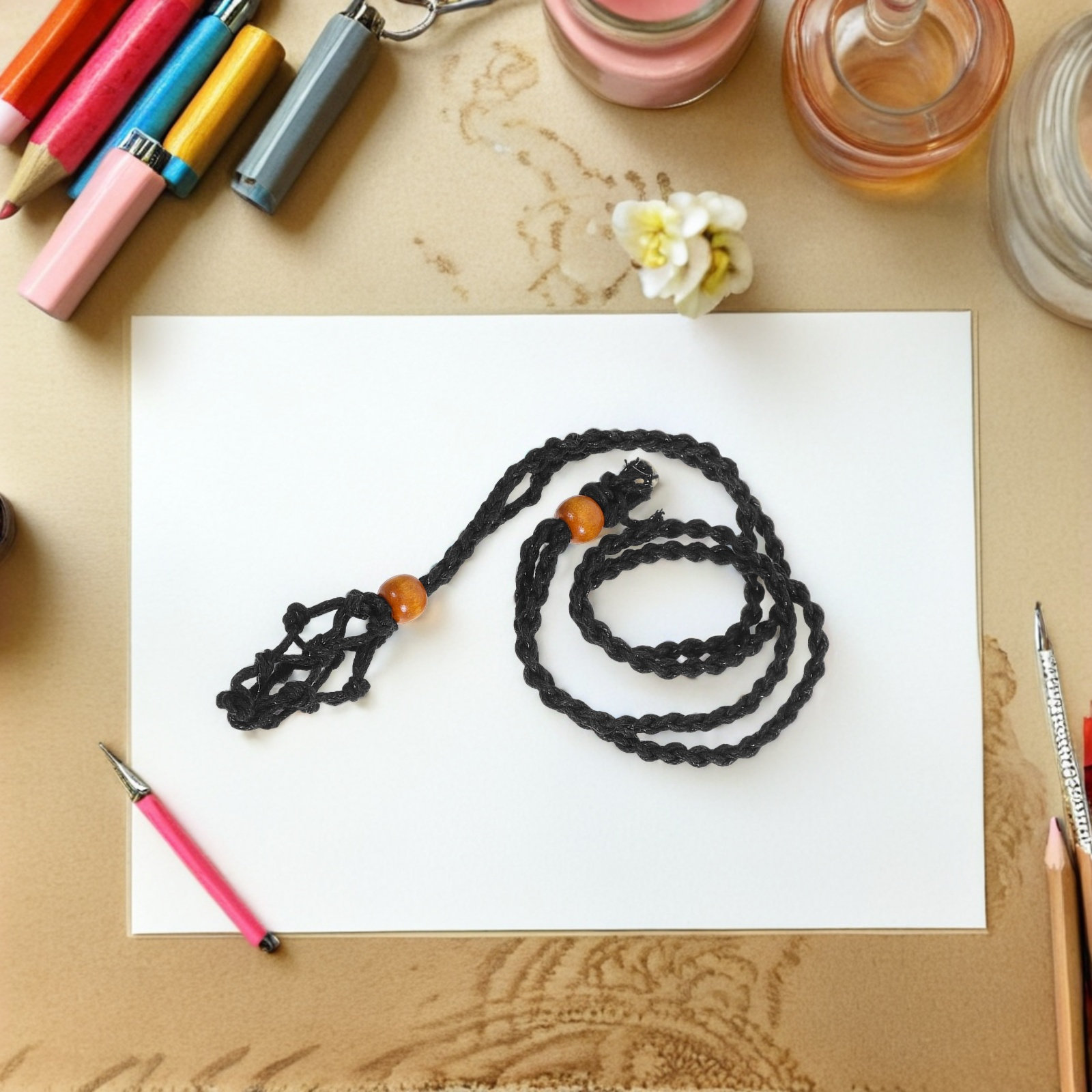 1Set Black Iron Wire and Waxed - Jewelry Making For Beginners recension och pris