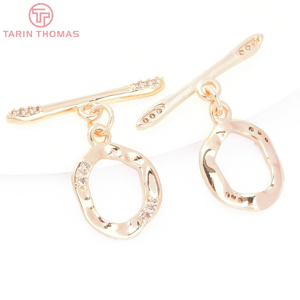 (8193) 4 Sets 24K Gold Color B - Toggle Clasp Gold recension och pris