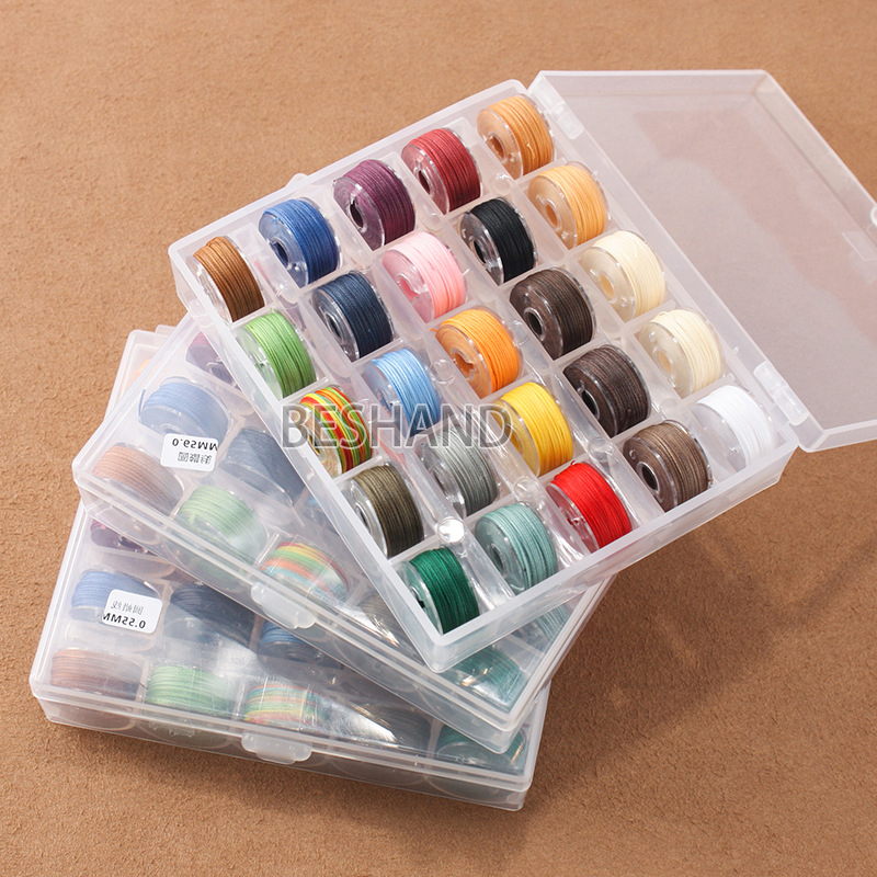25 Colors/Round Wax Thread Pol - Memory Wire Bracelet recension och pris