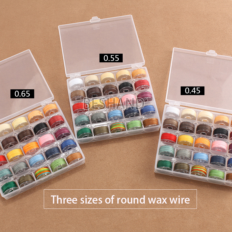 25 Colors/Round Wax Thread Pol - Memory Wire Bracelet recension och pris