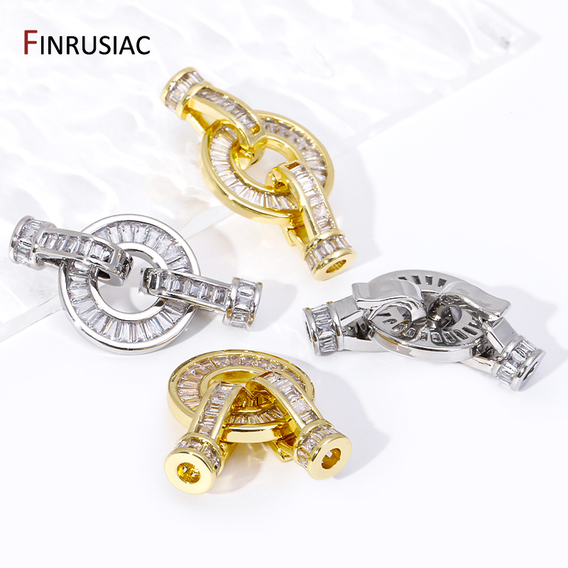 Trendy 18K Gold Plated Brass P - Toggle Clasp Gold recension och pris