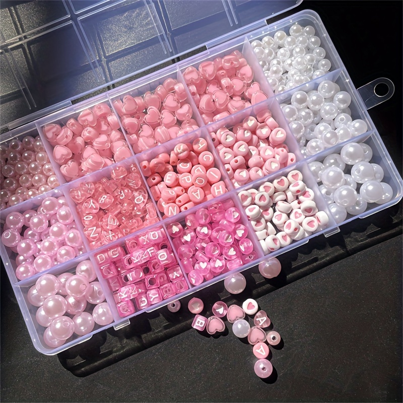 10-Piece Pink Alphabet Box, Ac - Jewelry Making For Beginners recension och pris