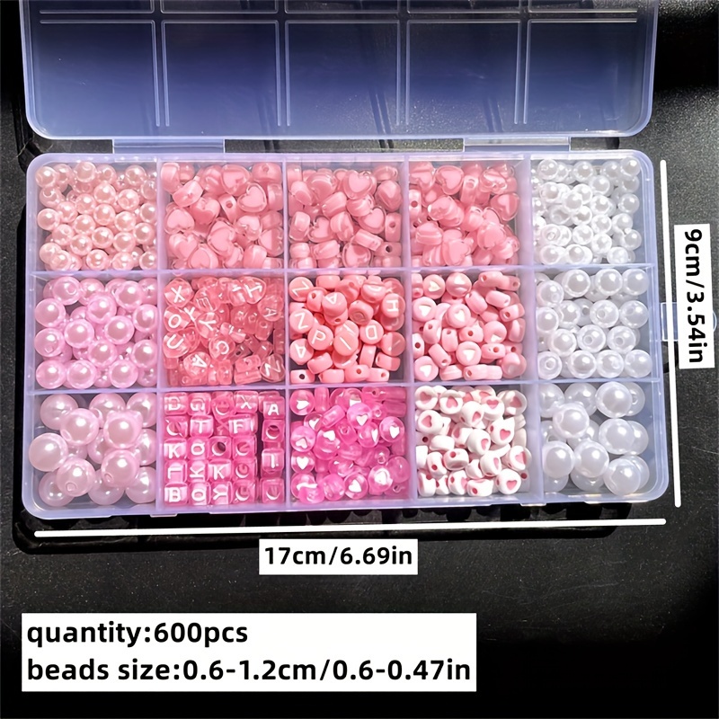 10-Piece Pink Alphabet Box, Ac - Jewelry Making For Beginners recension och pris