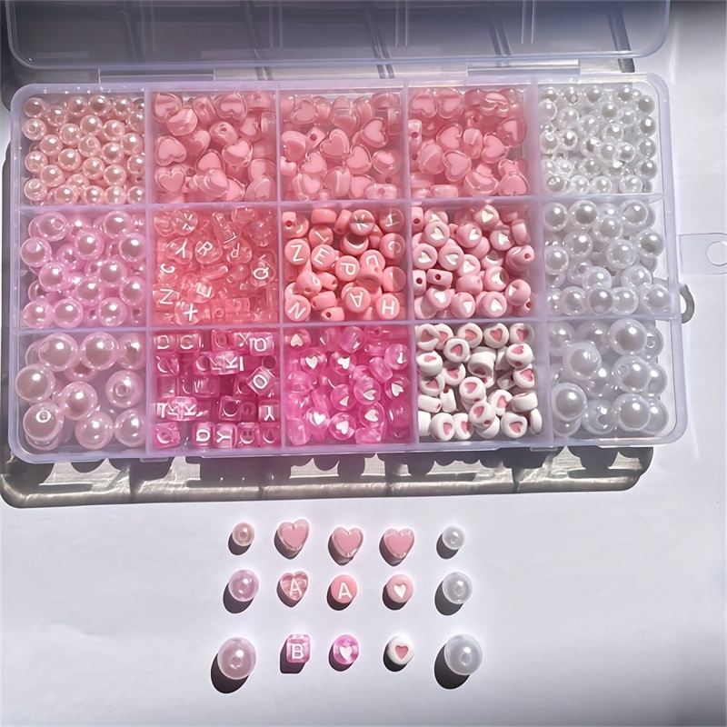 10-Piece Pink Alphabet Box, Ac - Jewelry Making For Beginners recension och pris