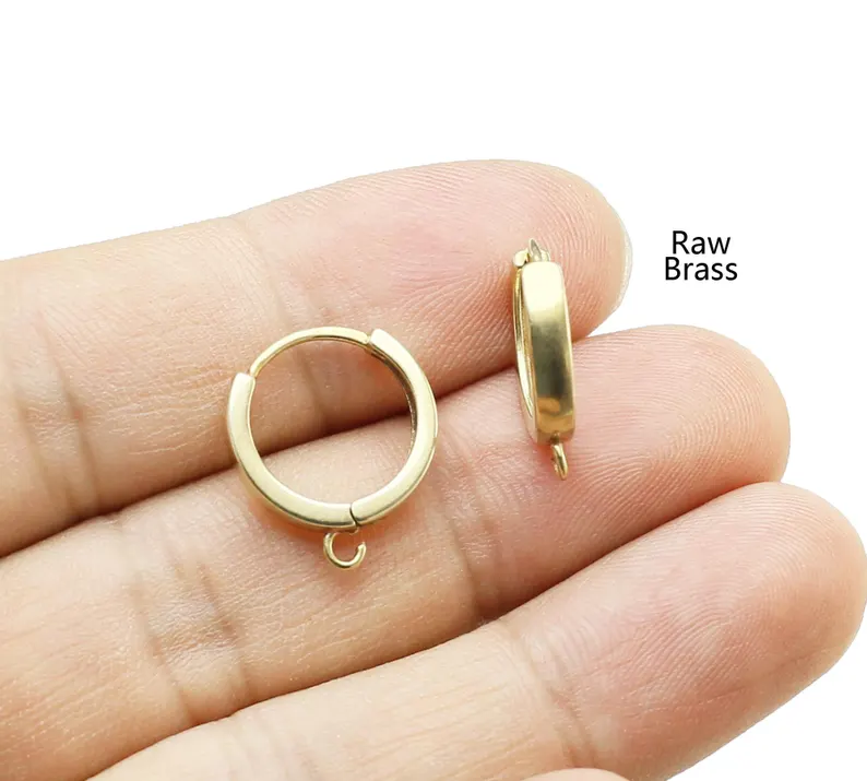 10pcs Brass Ear Hoops, Leverba - Jewelry Making Metals recension och pris