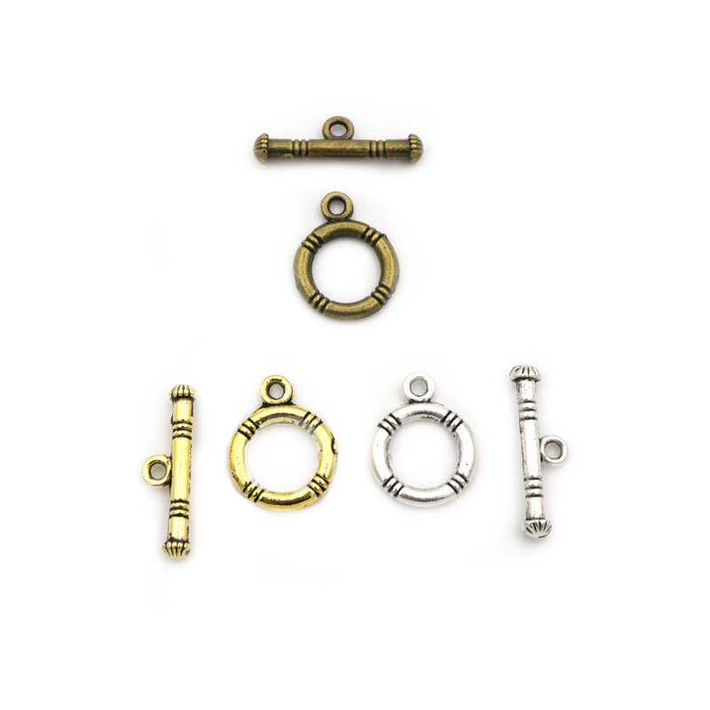10 Sets Gold-Plate Silver Colo - Toggle Clasp Gold recension och pris
