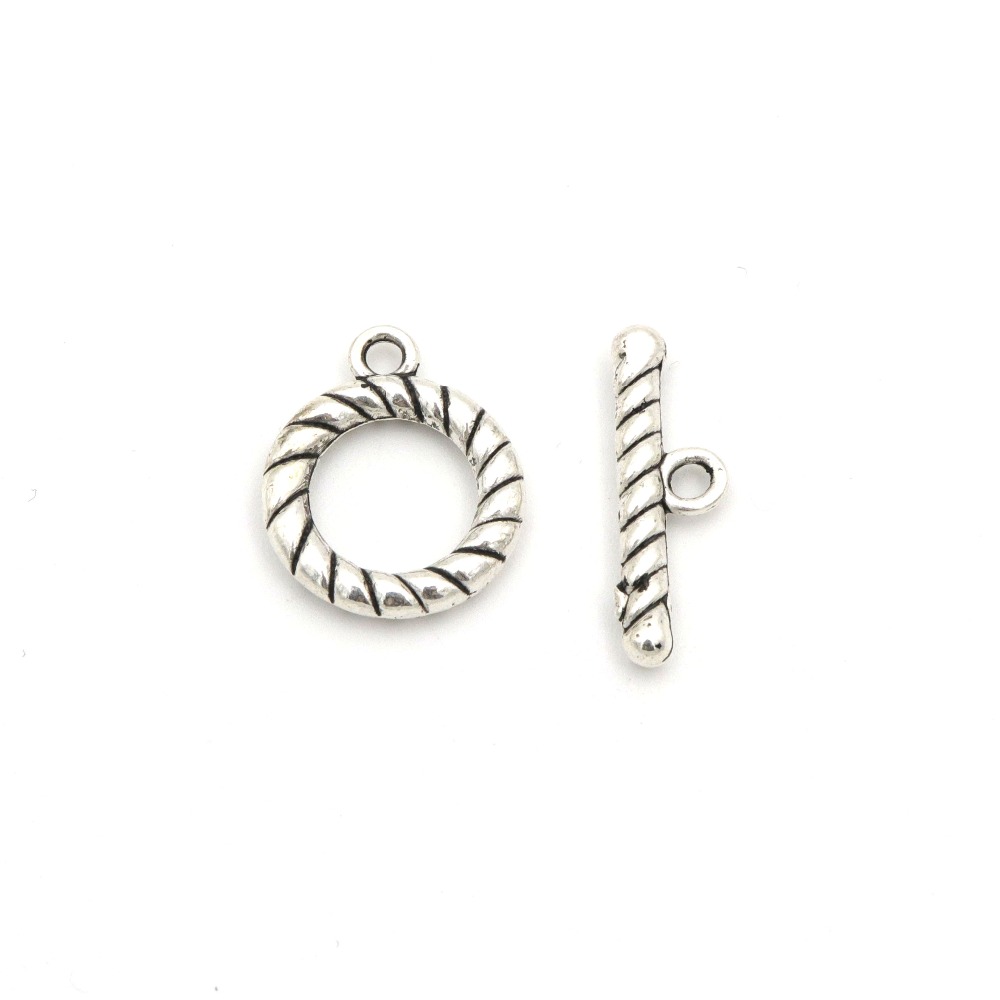 10 Sets Gold-Plate Silver Colo - Toggle Clasp Gold recension och pris