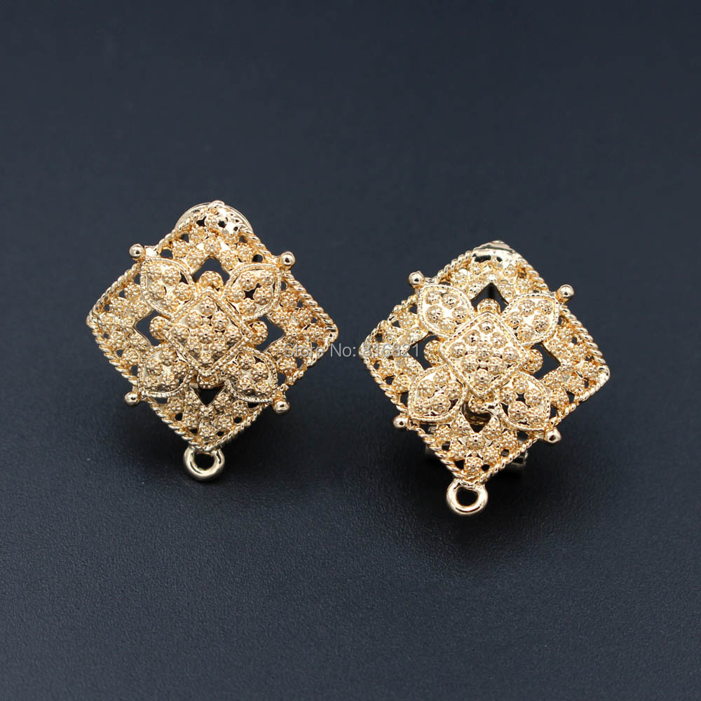 10pair Earrings Post with Loop - Jewelry Making Dubai recension och pris