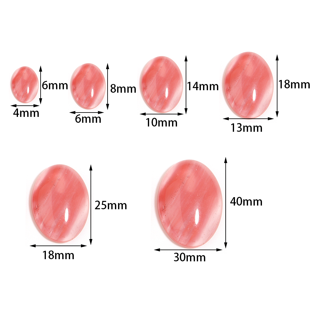 2/5/10Pcs Natural Oval Stone A - Jewelry Making For Beginners recension och pris
