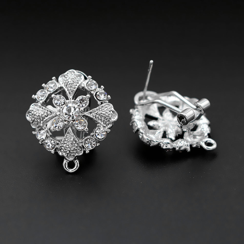 African Earrings Post stud wit - Jewelry Making Dubai recension och pris