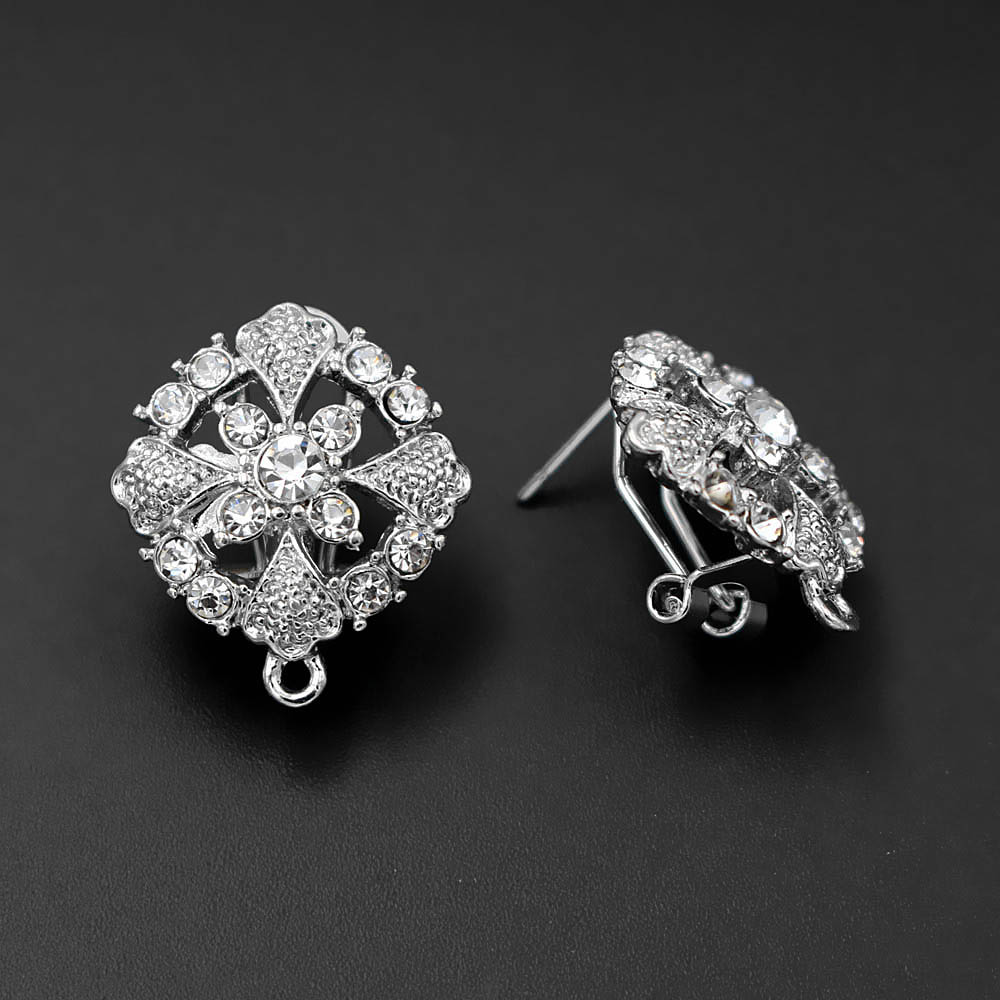 African Earrings Post stud wit - Jewelry Making Dubai recension och pris