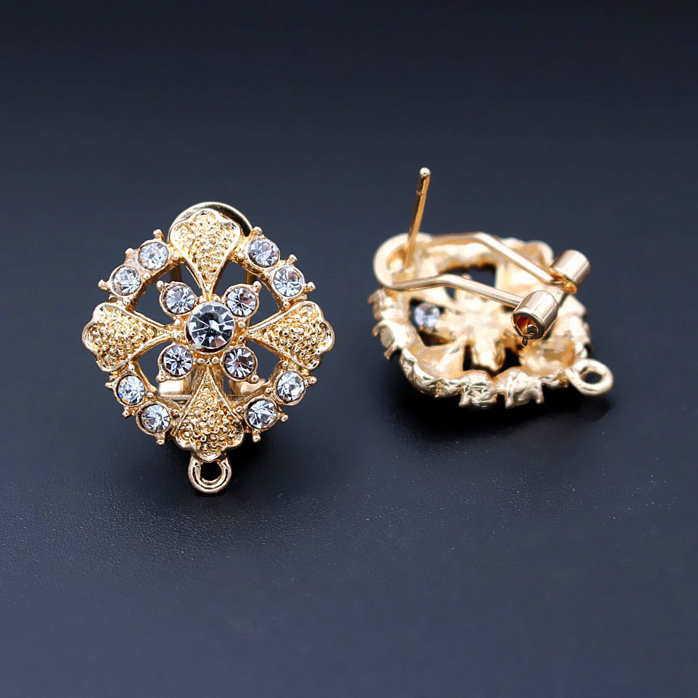 African Earrings Post stud wit - Jewelry Making Dubai recension och pris