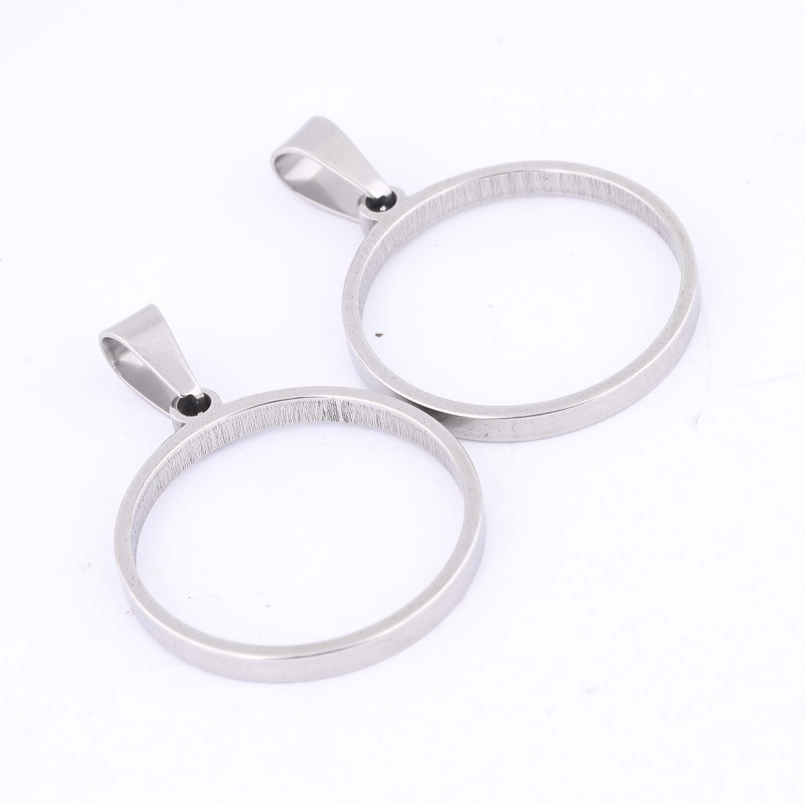 10pcs 25mm Round Open Bezel Ch - Pendant Blank Bezel recension och pris