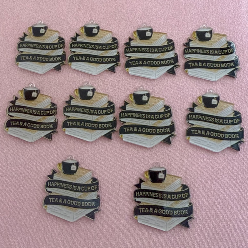 10pcs acrylic book coffee quot - Jewelry Making Guide Book recension och pris