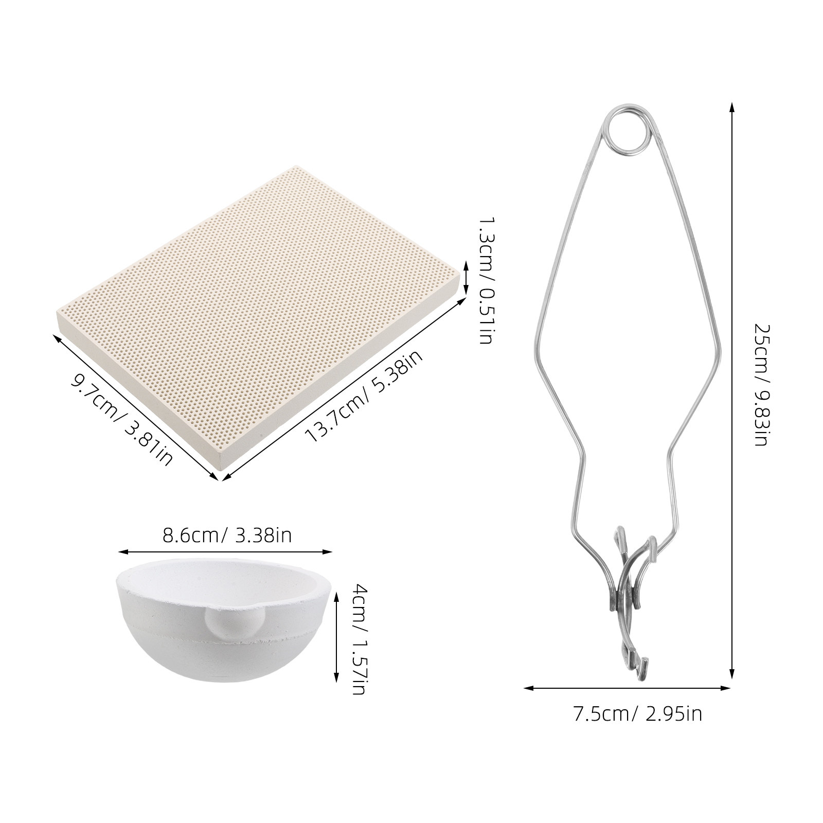 1Set Metal Portable High-tempe - Jewelry Making Metals recension och pris