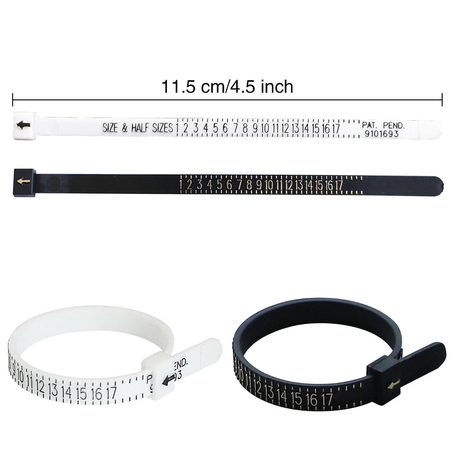 US/UK/EU/HK/JP Ring Sizer Fing - Jewelry Making Uk recension och pris