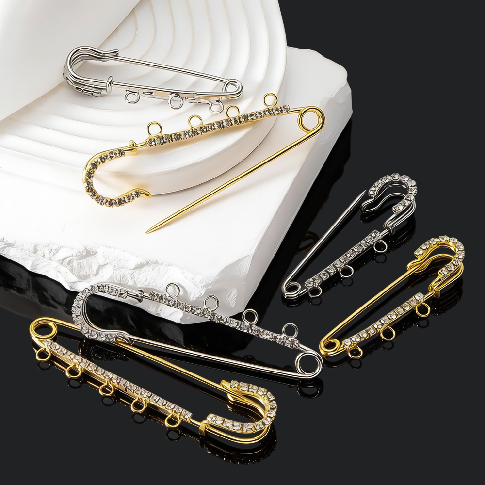 5pcs Rhinestone Large Safety P - Jewelry Making Ring Tool recension och pris