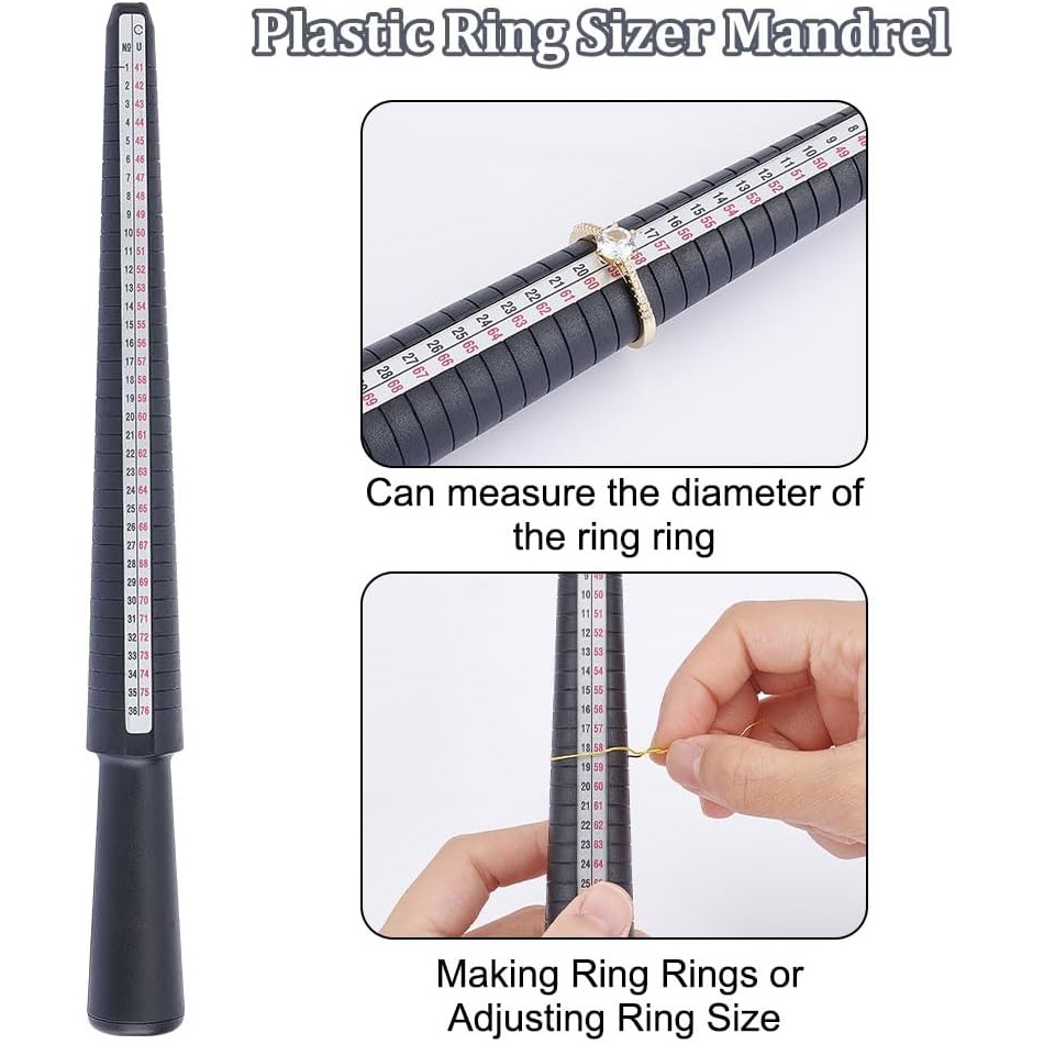 Professional Plastic Ring Size - Jewelry Making Uk recension och pris