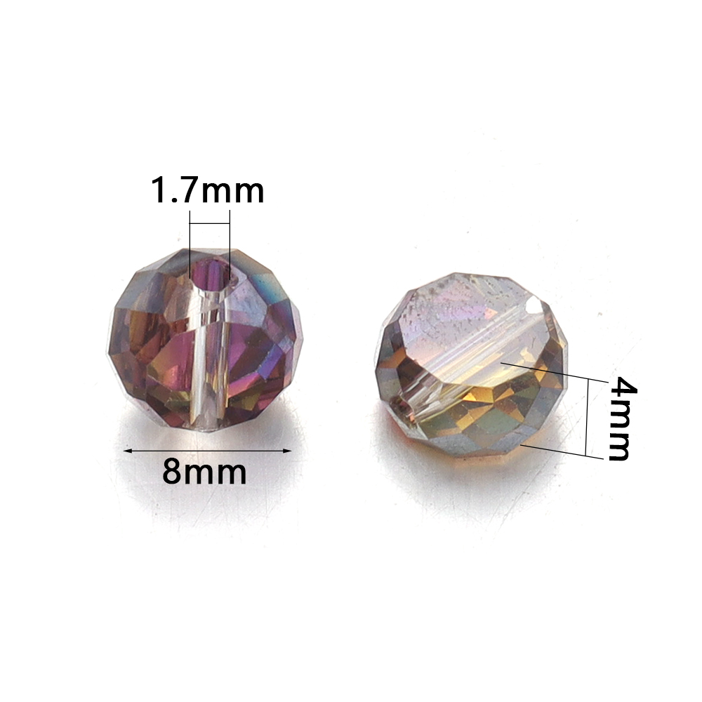 30pcs/lot 8mm Colorful Plated  - Jewelry Making For Beginners recension och pris
