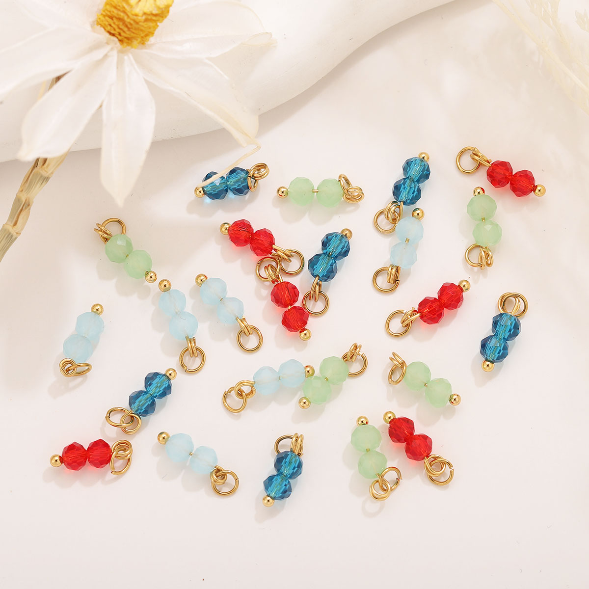 10pcs Colored Crystal Double B - Jewelry Making For Beginners recension och pris