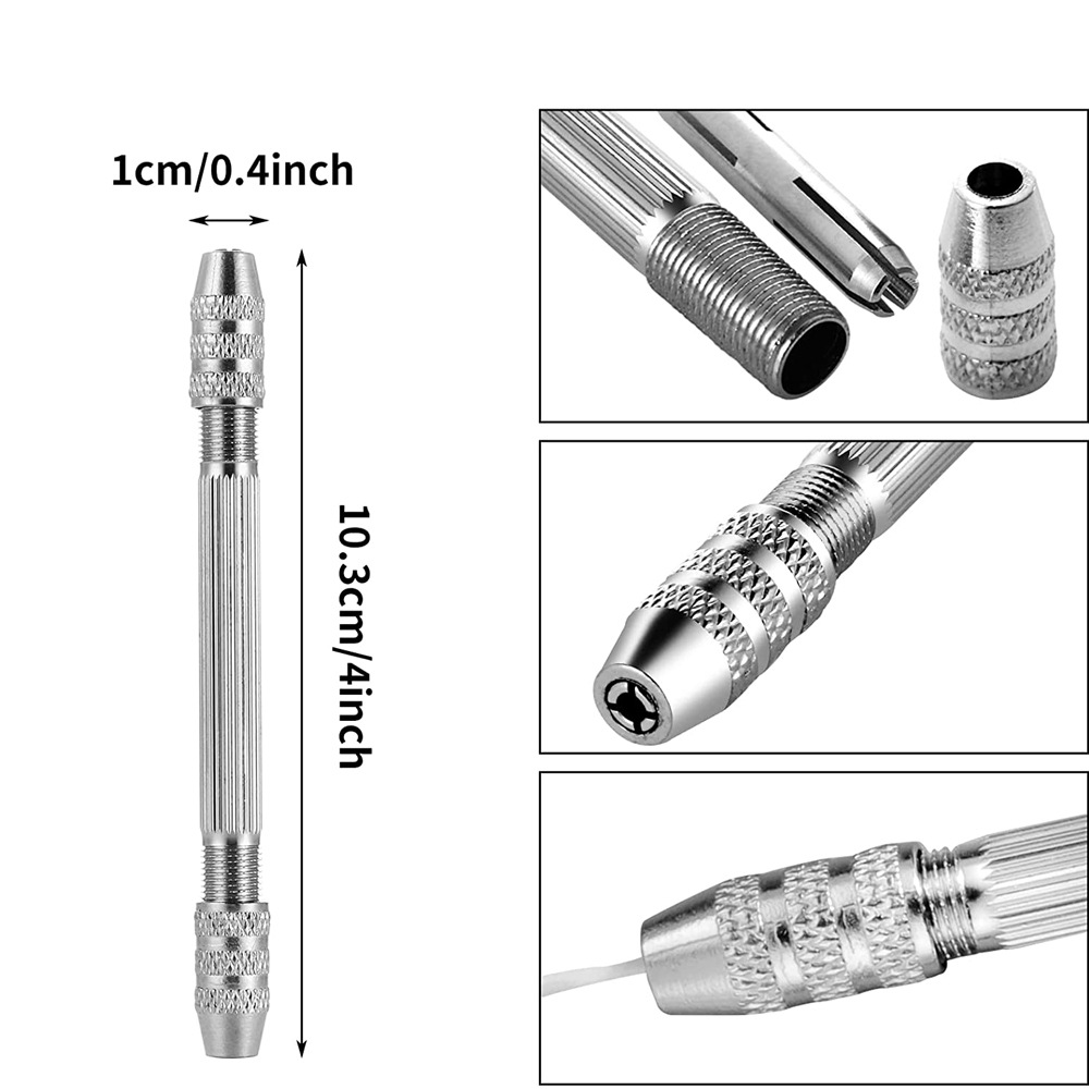 Double-Head Hand Drill Base, 0 - Jewelry Making Rotary Tool recension och pris