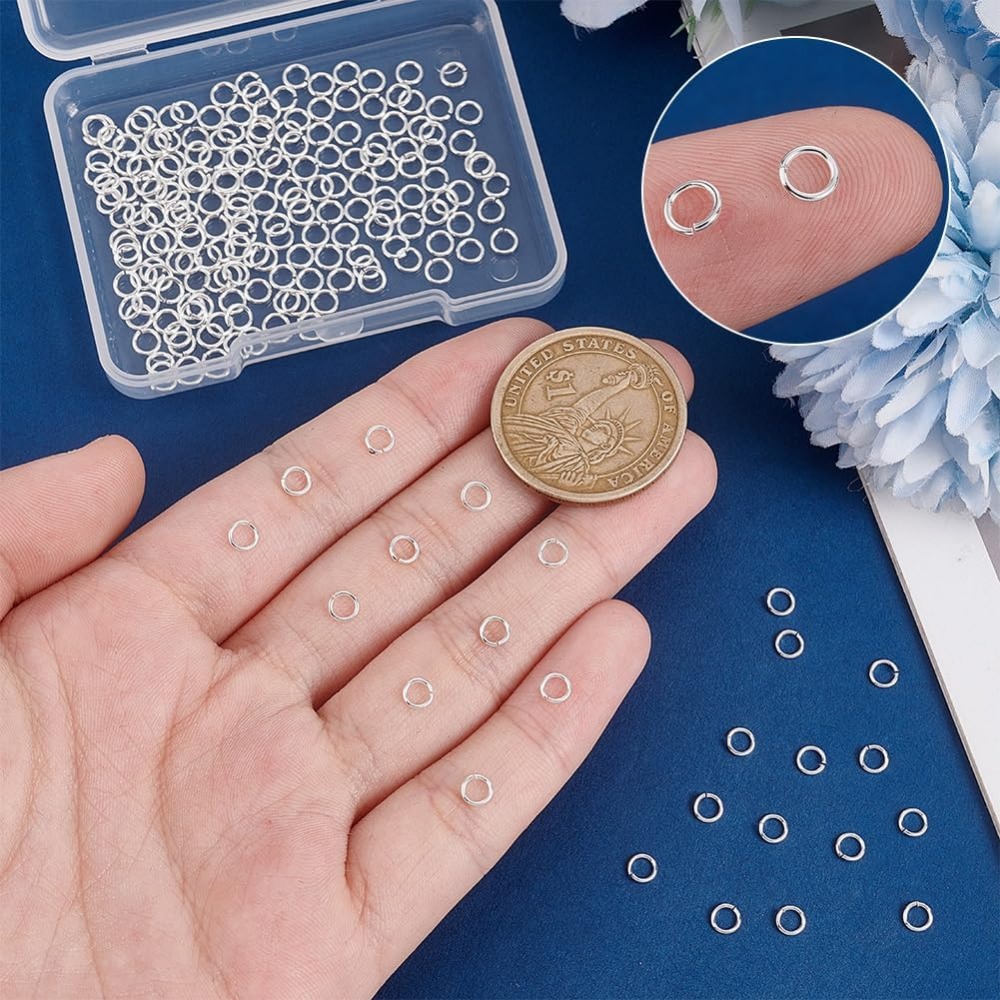 200pcs 925 Sterling Silver Pla - Jewelry Making Silver recension och pris