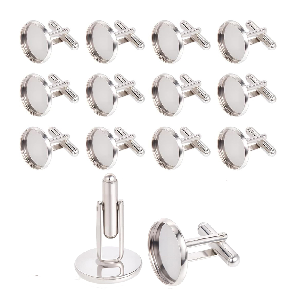 20Pcs Stainless Steel Round Cu - Pendant Blank Bezel recension och pris