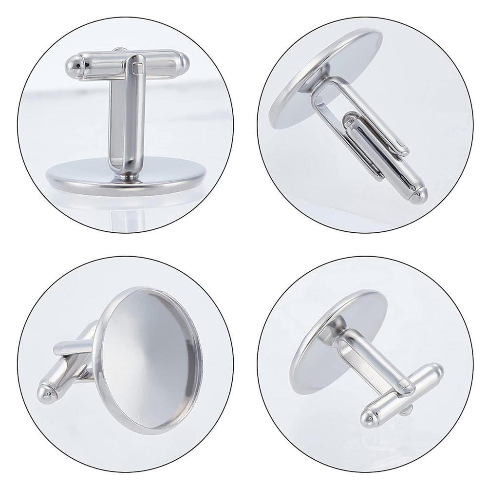 20Pcs Stainless Steel Round Cu - Pendant Blank Bezel recension och pris