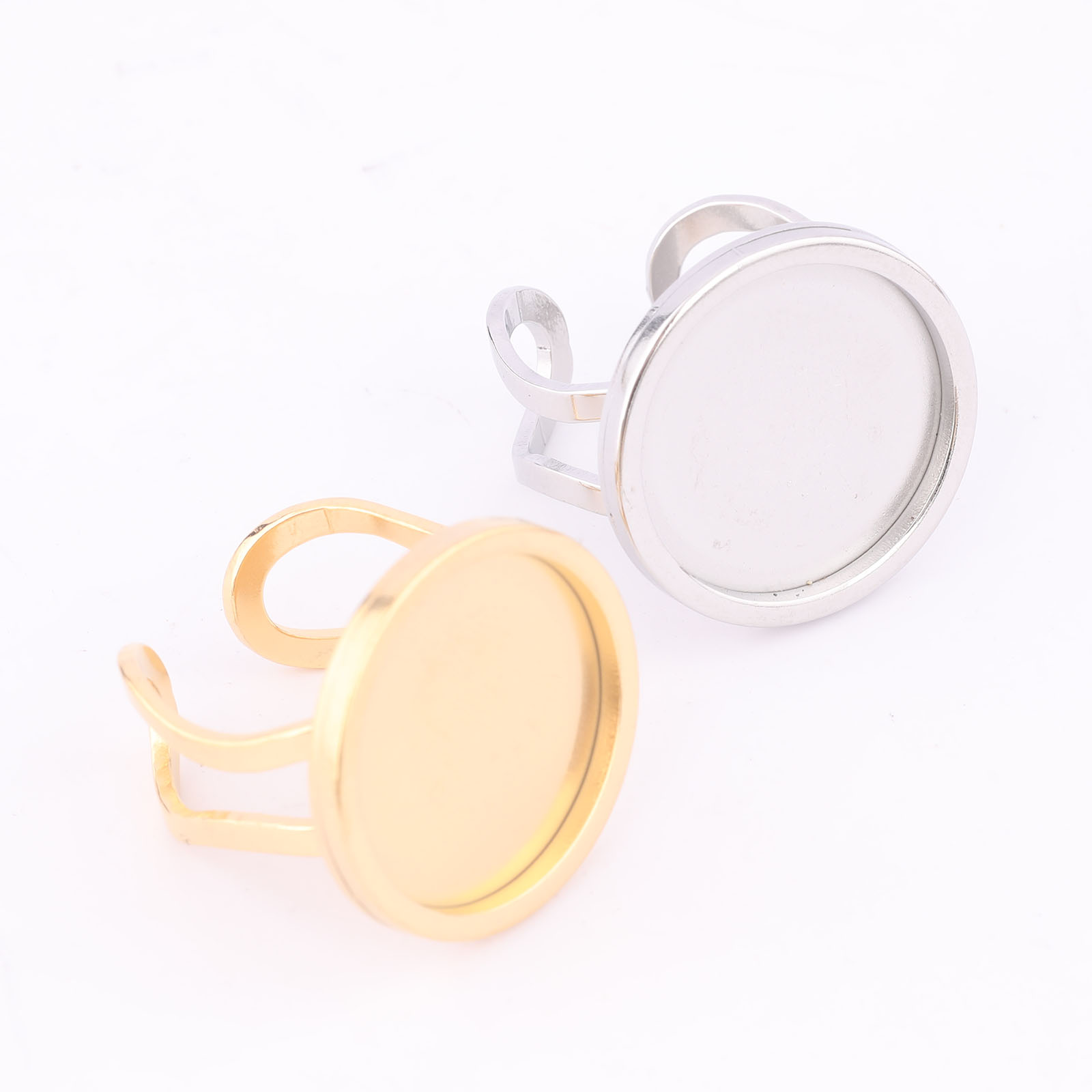 5pcs 18mm Round Cabochon Ring  - Jewelry Making For Beginners recension och pris