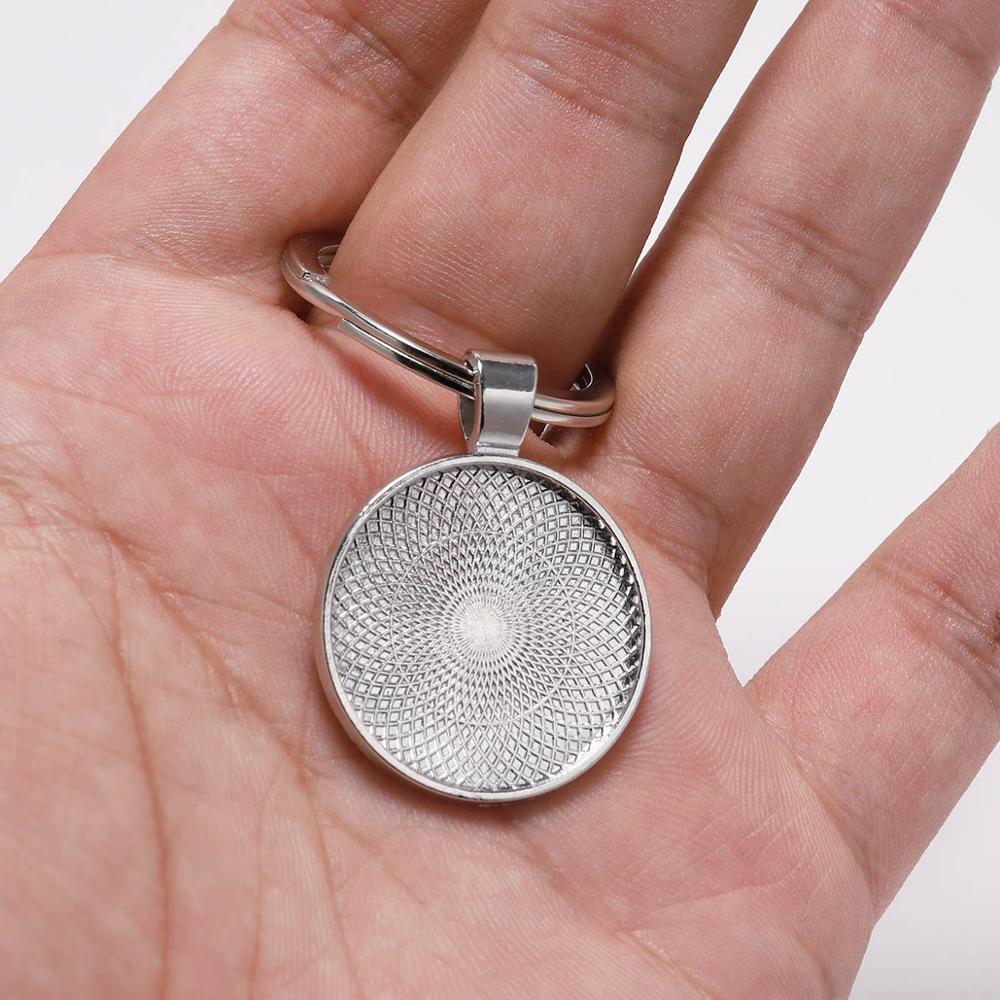 5Pcs/Lot 25mm Keychain With Pe - Pendant Blank Bezel recension och pris