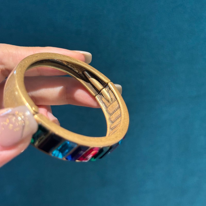 Vintage Crystal Bangle Colorfu - Jewelry Making Dubai recension och pris