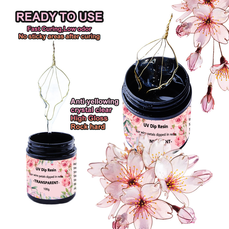 40/100/200g UV Dip Resin Glue  - Jewelry Making At Home recension och pris