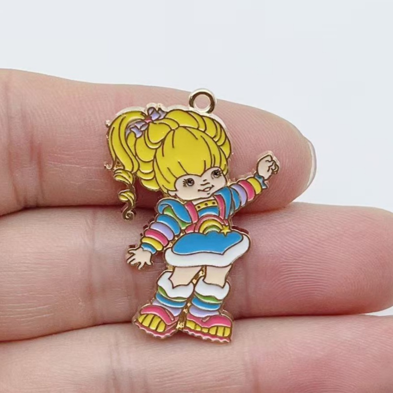 10pcs Cute Little Girl Enamel  - Jewelry Making Metals recension och pris