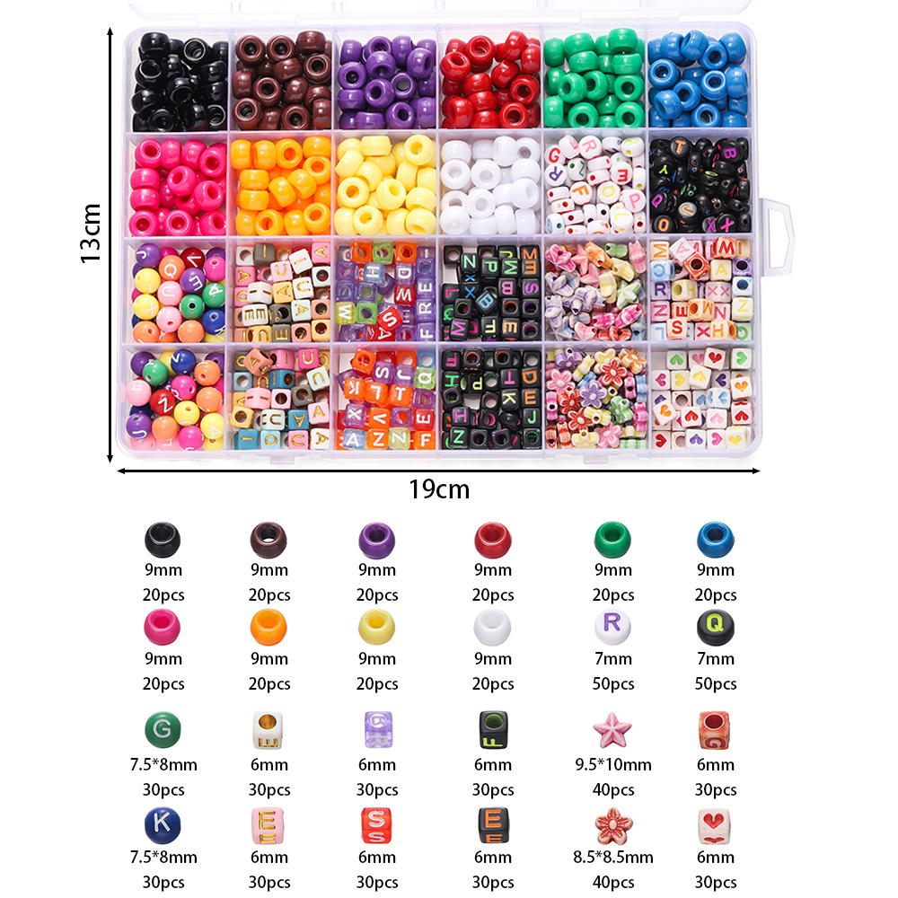 1 Box Colorful Acrylic Pony Be - Jewelry Making For Birthday Party recension och pris