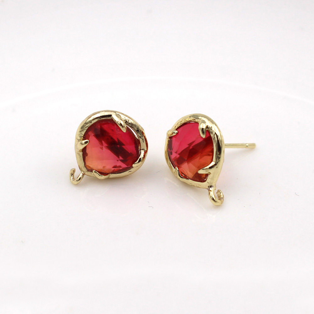10pair Heart Shape Blue Red Cr - Jewelry Making Dubai recension och pris