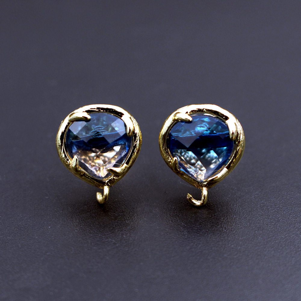 10pair Heart Shape Blue Red Cr - Jewelry Making Dubai recension och pris